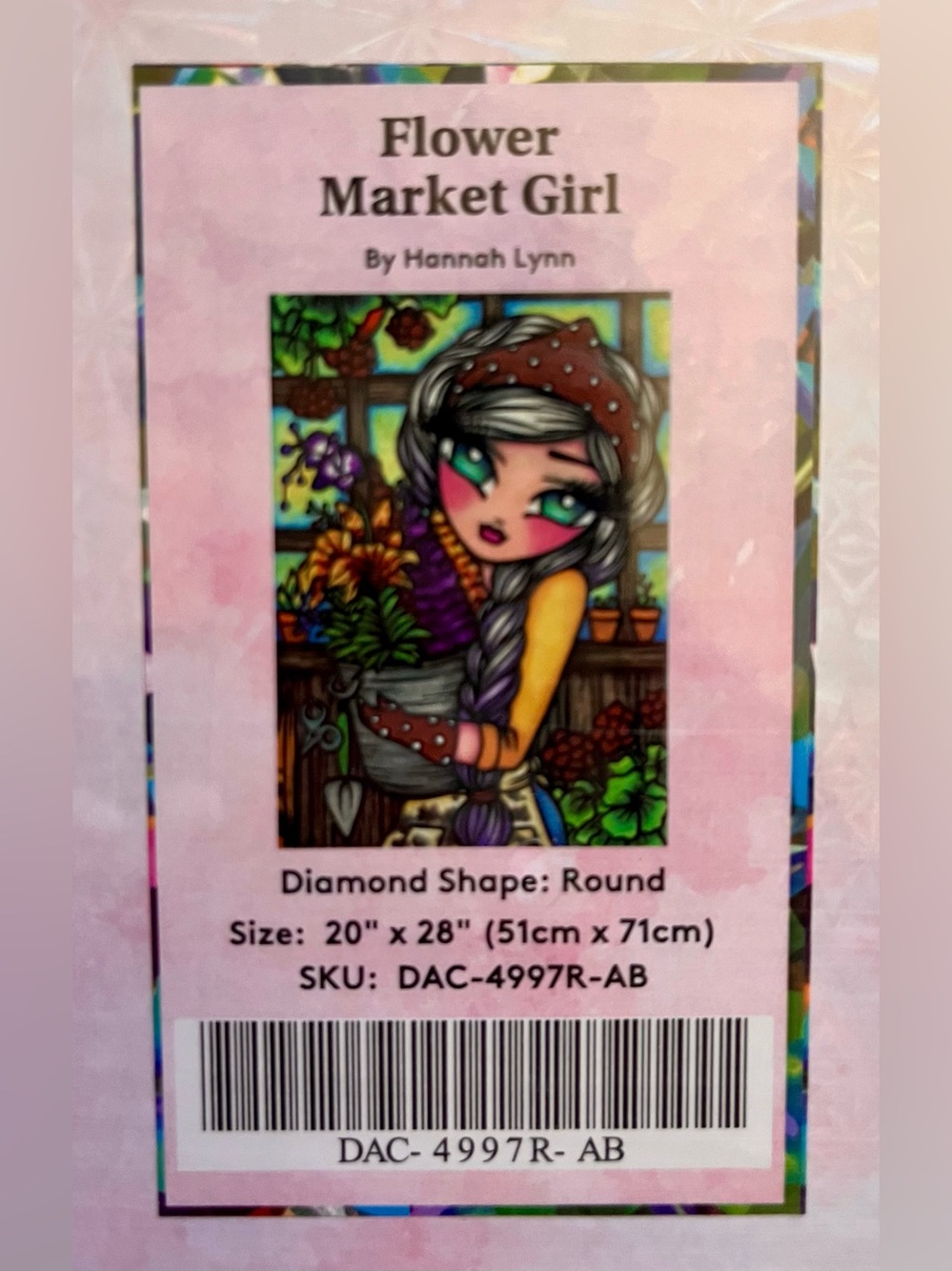 NEW & ARCHIVED! Diamond Art Club Flower Market Girl Hannah Lynn